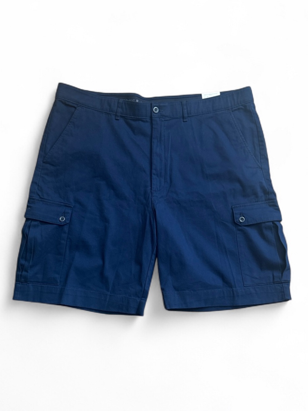 St. John's Bay Navy Cargo Shorts Men’s Sz 44 Big and Tall 10” Inseam Knee Length